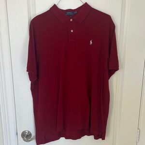 Polo by Ralph Lauren Men's XXL Rich Red Polo Shirt